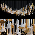 Crystal Calla Reed Chandelier