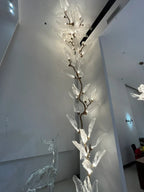 Creative Bionic Resin Leaves Chandelier for Living Room/Dining Room/Staircase by Bling Lighting Studio