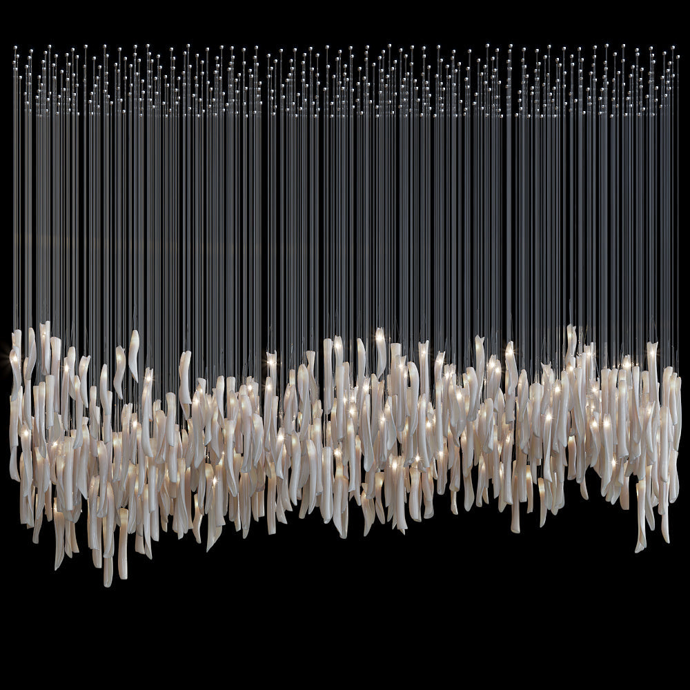 Crystal Spire Bar Chandelier