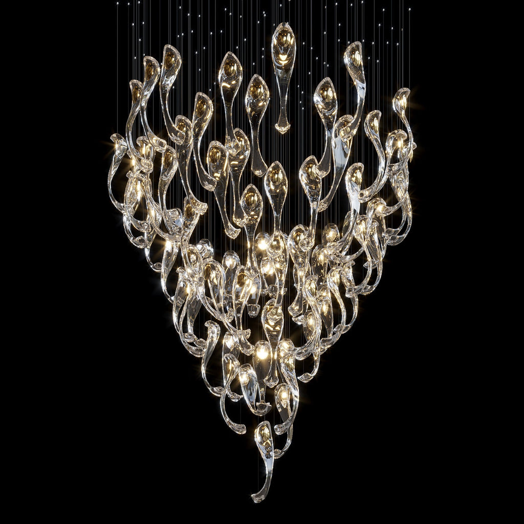 Clear Tendril Pond Chandelier