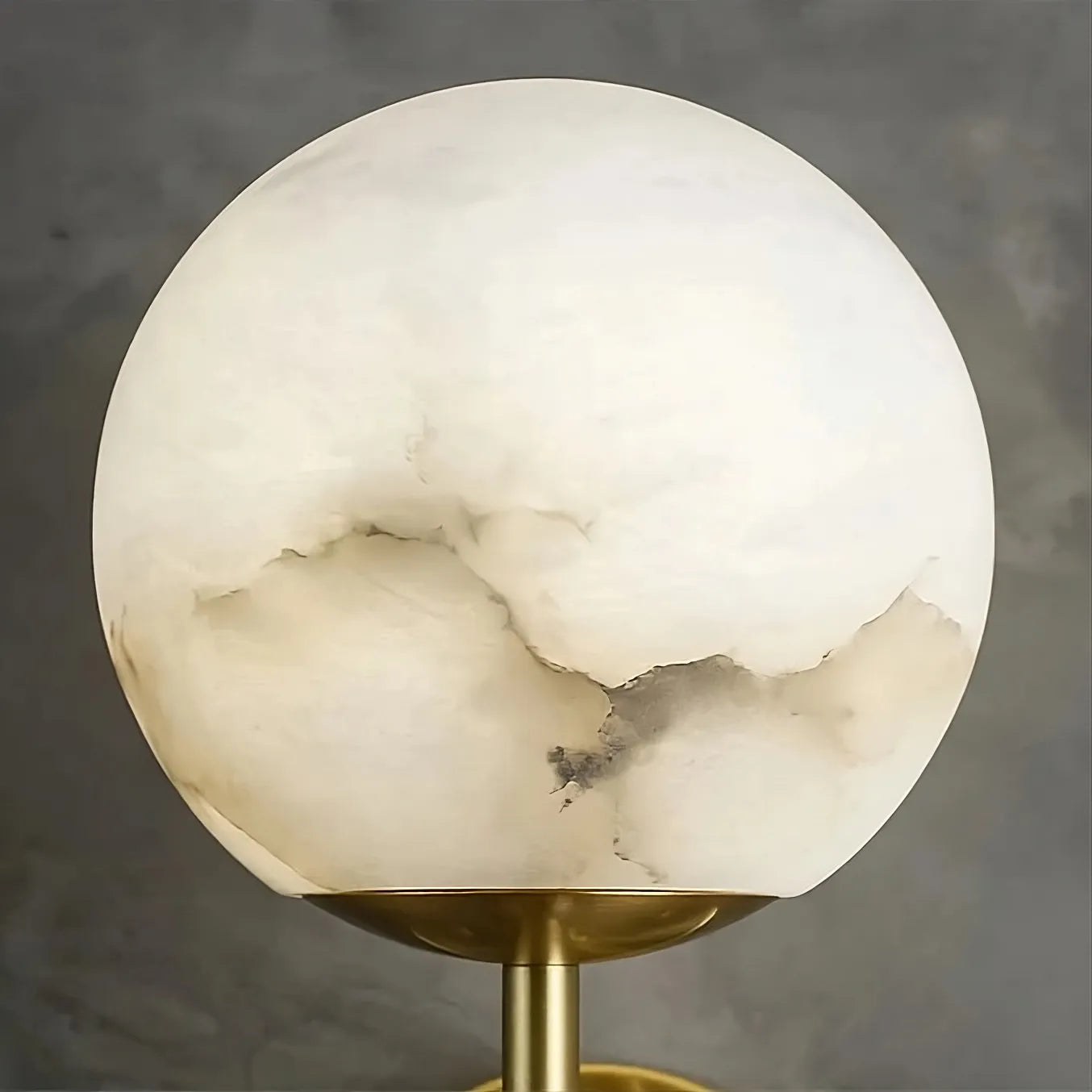 Orla Alabaster Wall Sconce material and finish detail