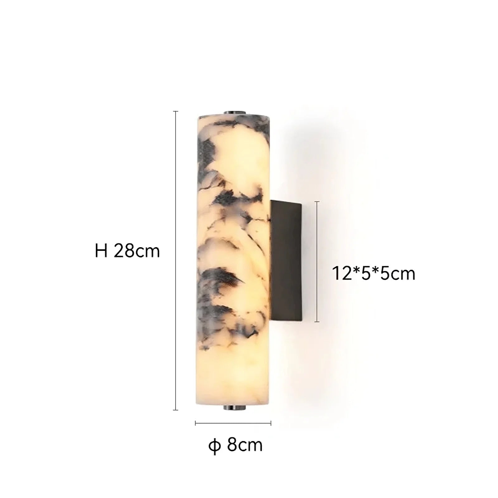 Valmont Alabaster Cylinder Wall Sconce product image