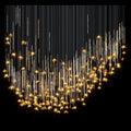 Amber Blossom Rain Chandelier