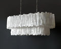 Claire 2 Tier Racetrack Selenite Chandelier by Bling Lighting Studio