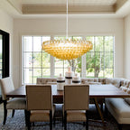 Sorrento Murano Chandelier 35"