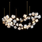 White Petal Cluster Chandelier