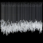 Linear Tube Cluster Chandelier