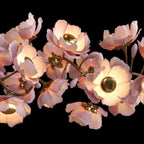 Blush Peony Branch Chandelier