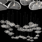 Bubble Glass Pebble Cascade Chandelier