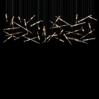 Linear Rod Scatter Pendant