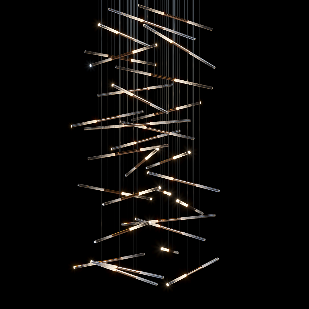 Linear Rod Scatter Pendant