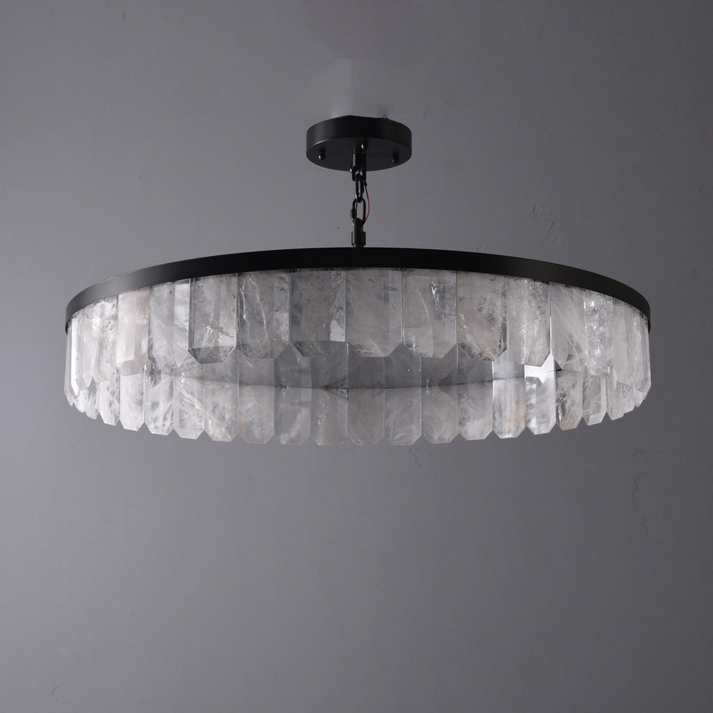 Rolantis Rock Crystal Pendant 32.7" by Bling Lighting Studio