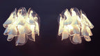 Murano Wall Lamp | 20 Clear White Rondini Glass | Set of 2