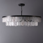 Rolantis Double Rock Crystal Chandelier by Bling Lighting Studio