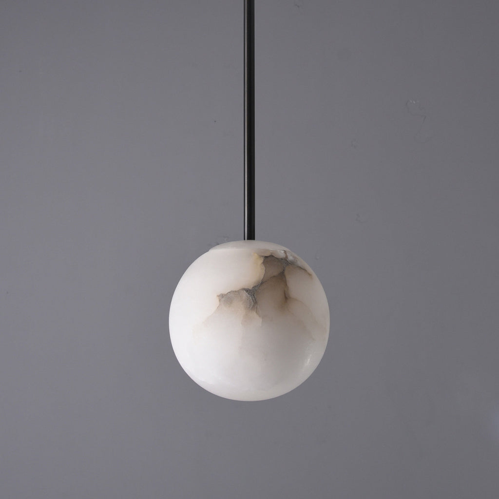 Sanaz Alabaster Pendant 7.9" Bronze by Bling Lighting Studio