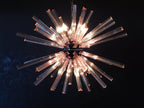 Murano Chandelier | 50 Pink Sputnik detail by Bling Lighting Studio