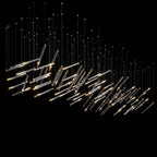 Linear Spark Scatter Chandelier