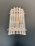 Murano Wall Lamp | 7 Clear Prism Glass | Set of 2