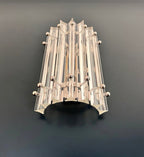Murano Wall Lamp | 7 Clear Prism Glass | Set of 2