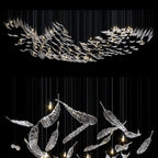 Crystal Feather Flight Chandelier