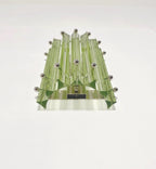 Murano Wall Lamp | 7 Green Prism Glass | Set of 2