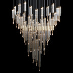 Crystal Tube Rain Chandelier