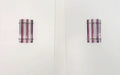 Murano Wall Lamp | 7 Clear Purple Prism Glass | Set of 2