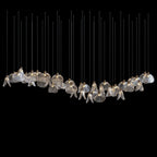 Crystal Shell Cluster Chandelier