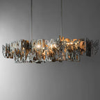 Oversize Post-modern Avant Art Irregular Metal Piece Chandelier for Living/Dining Room/Kitchen Island