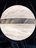 Alabaster Globe Pendant Light