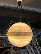 Alabaster Globe Pendant Light