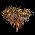 Olive Leaf Rain Chandelier