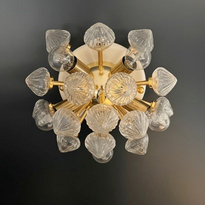 Murano Wall Lamp | 16 Clear White Sputnik | Set of 2