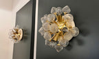 Murano Wall Lamp | 16 Clear White Sputnik | Set of 2