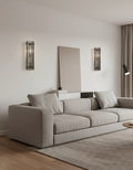 Murano Wall Lamp | 7 Clear Smoked Prism Glass | Set of 2