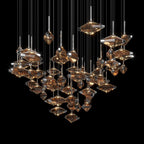 Amber Prism Constellation Chandelier