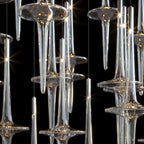 Crystal Spire Rain Chandelier