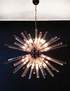 Murano Chandelier | 50 Pink Sputnik detail by Bling Lighting Studio