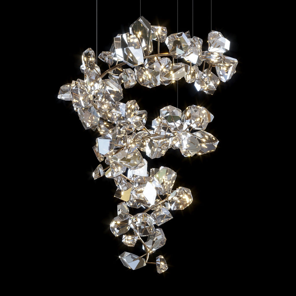 Crystal Gem Cluster Chandelier