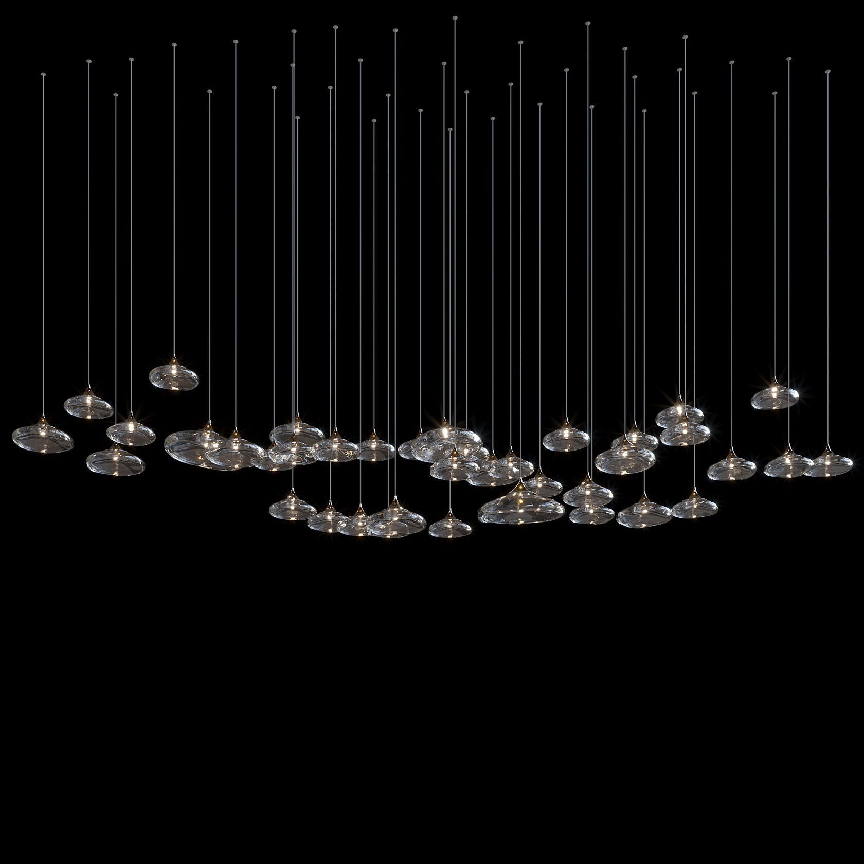 Smoke Saucer Drift Chandelier