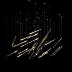Linear Spark Scatter Chandelier
