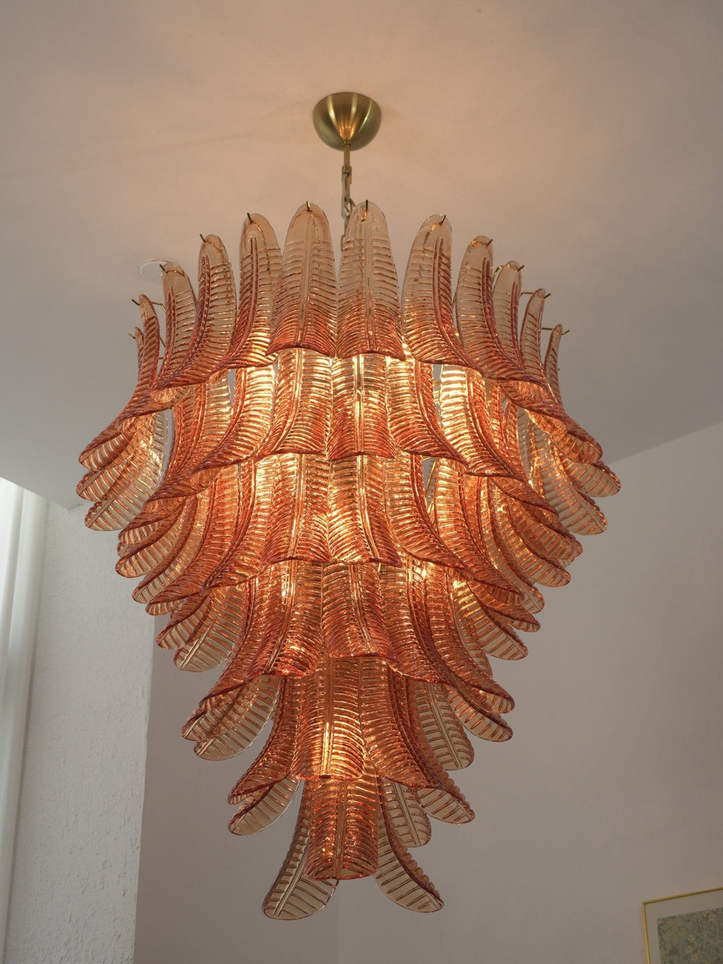 Luxury Amber Leaf Cascade Chandelier product image