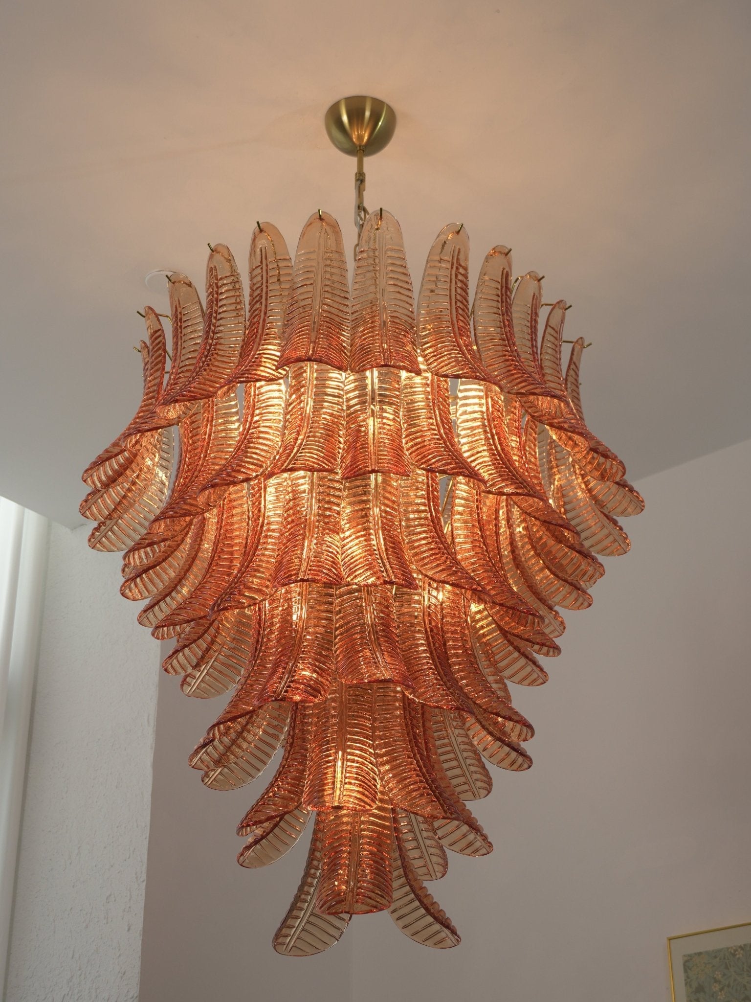 Luxury Amber Leaf Cascade Chandelier product image