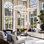 Glacera Alabaster Round Chandelier 19'' 27'' 36'' 60''D by Bling Lighting Studio