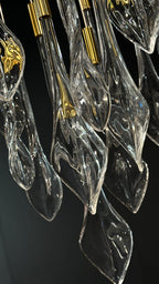 Crystal Teardrop Rain Chandelier