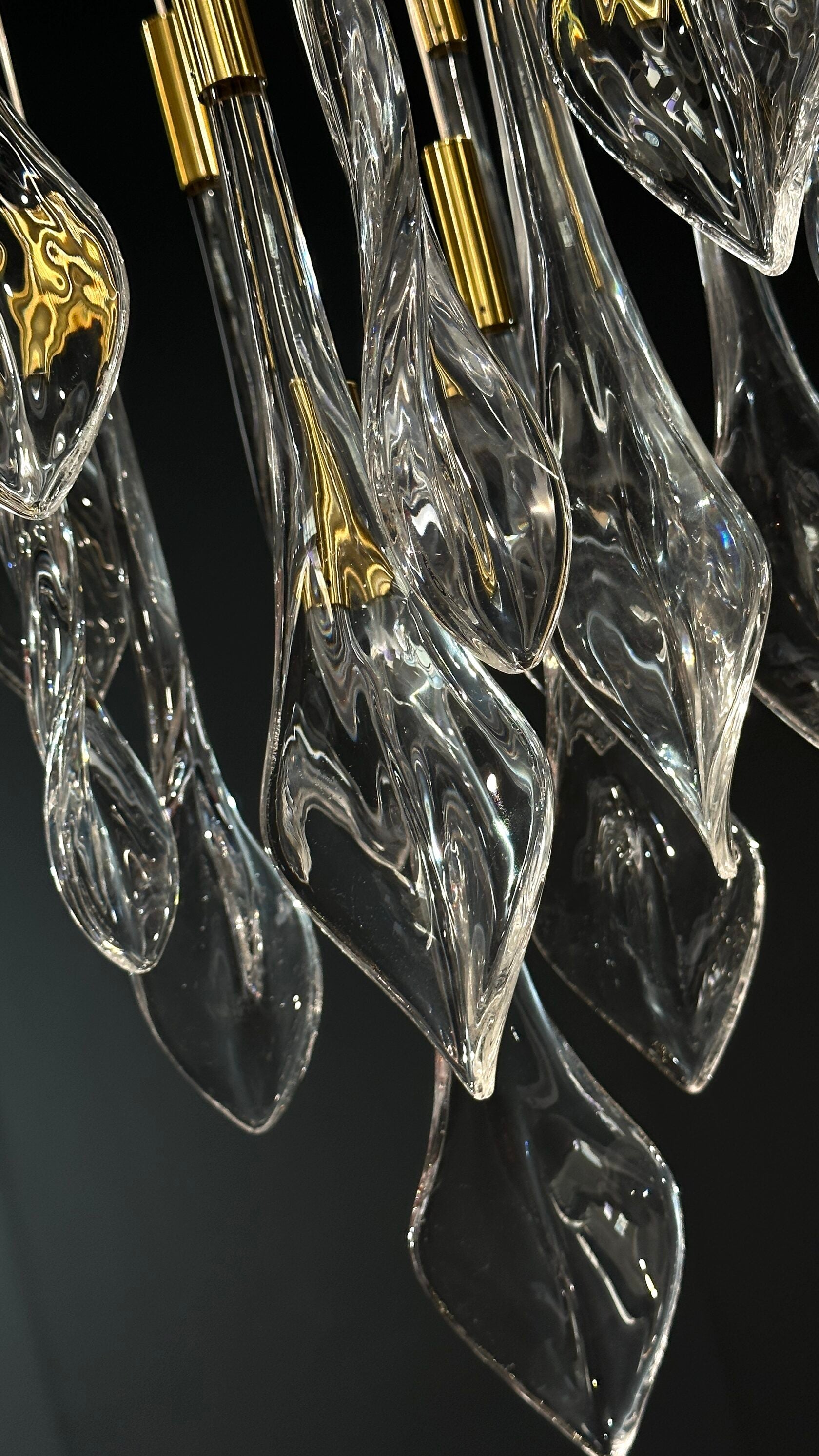 Crystal Teardrop Rain Chandelier
