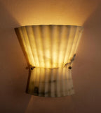 Mallory Alabaster Wall Light 9"H by Bling Lighting Studio
