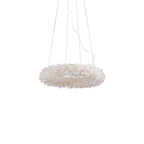 Small Round Luxury Rock Crystal Chandelier 23.6" D by Bling Lighting Studio