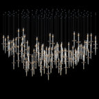 Crystal Spire Rain Chandelier