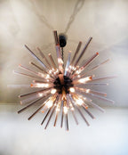 Murano Chandelier | 50 Pink Sputnik detail by Bling Lighting Studio